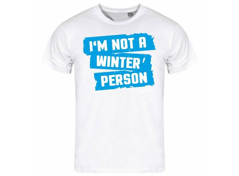 deinshirt Print-Shirt Herren T-Shirt Im not a winter person Funshirt mit Motiv von Deinshirt
