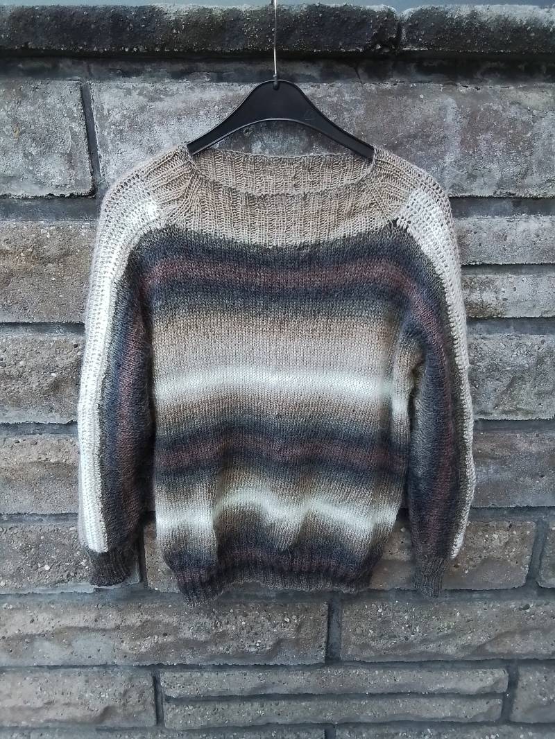 Alpaka/Woll Pullover in Herbstfarben von DeinzigBaer