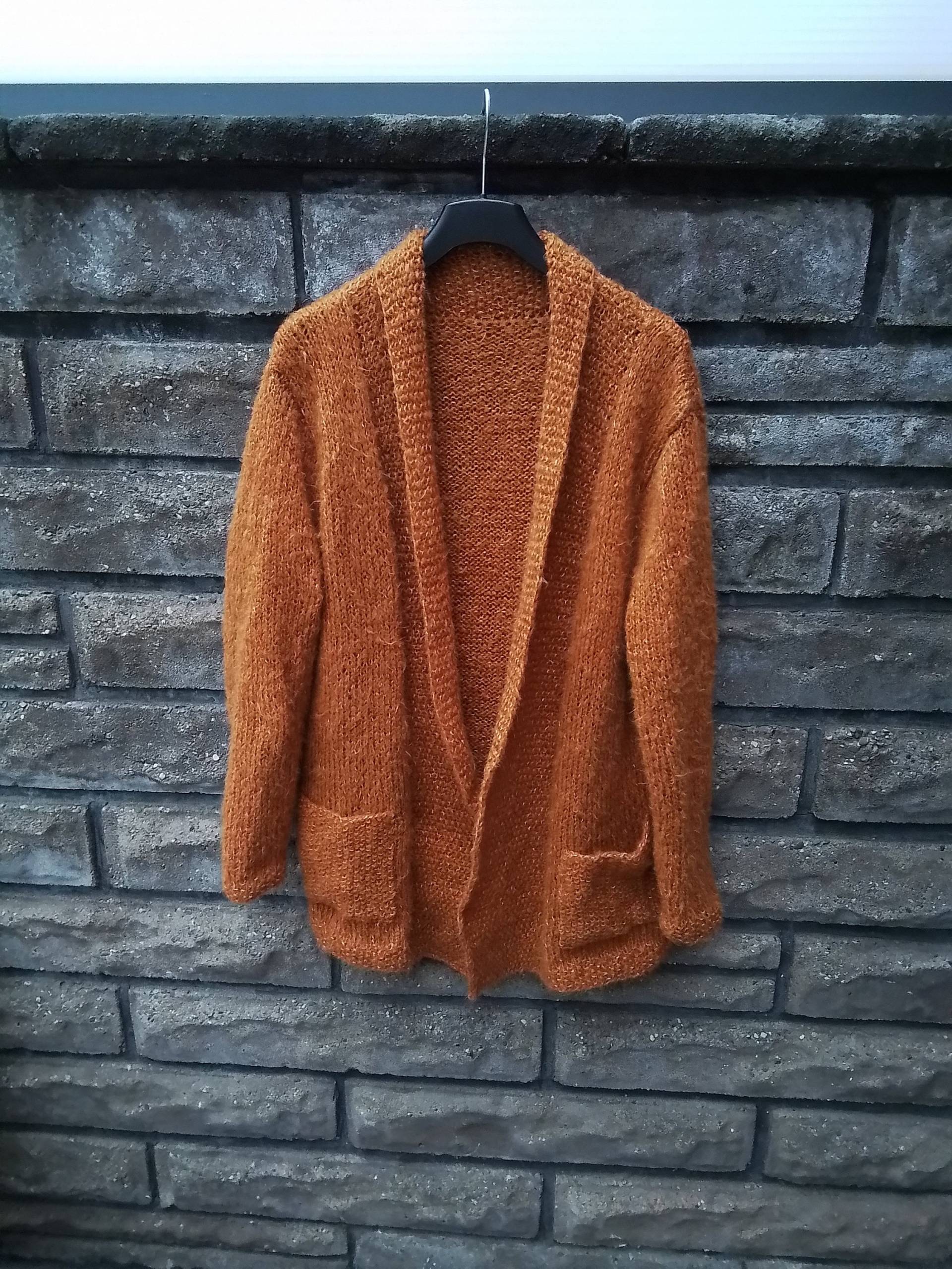 Mohair-Jacke in Kupfer Mit Taschen Mohair-Jacke in Kupfer Mit Taschen von DeinzigBaer