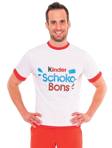T-Shirt Kinder Schoko-Bons Herren rot/weiß M von Deiters