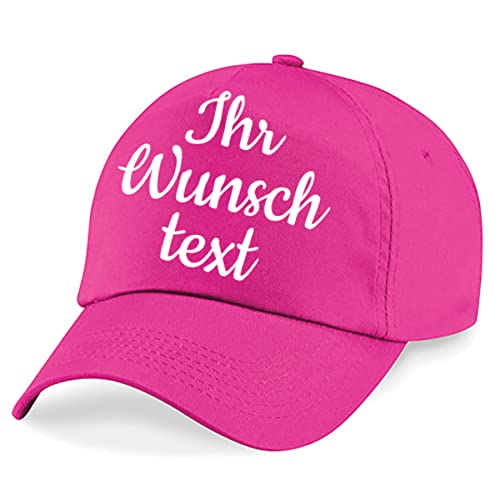 Deitert Kappe, Basecap individuell bestickbar mit Namen oder Wunschtext | über 20 Farben zur Auswahl Fuchsia von Deitert