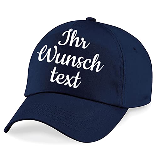 Deitert Kappe, Basecap individuell bestickbar mit Namen oder Wunschtext | über 20 Farben zur Auswahl Navyblau von Deitert