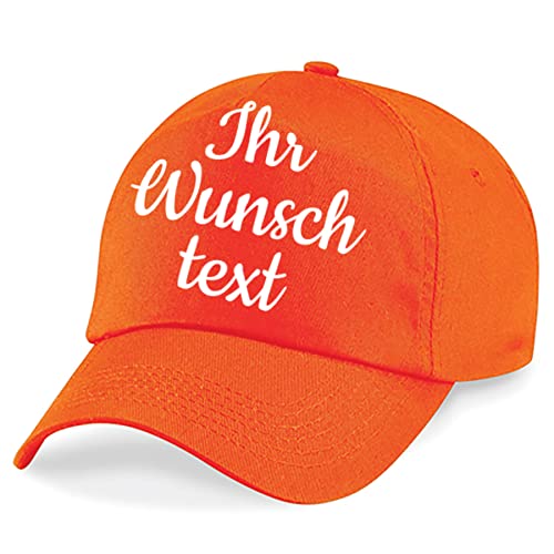 Deitert Kappe, Basecap individuell bestickbar mit Namen oder Wunschtext | über 20 Farben zur Auswahl Orange Deitert Kappe, Basecap individuell bestickbar mit Namen oder Wunschtext | über 20 Farben zur Auswahl Orange von Deitert