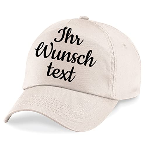 Deitert Kappe, Basecap individuell bestickbar mit Namen oder Wunschtext | über 20 Farben zur Auswahl Sand von Deitert