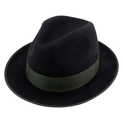 Deitert Schützenhut schwarz mit schmaler Krempe 57 ohne Druckknopf von Deitert
