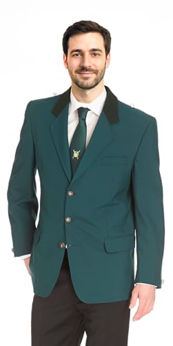 Deitert Schützenjacke Hubertus m. Brusttasche dunkelpetrol 56 von Deitert