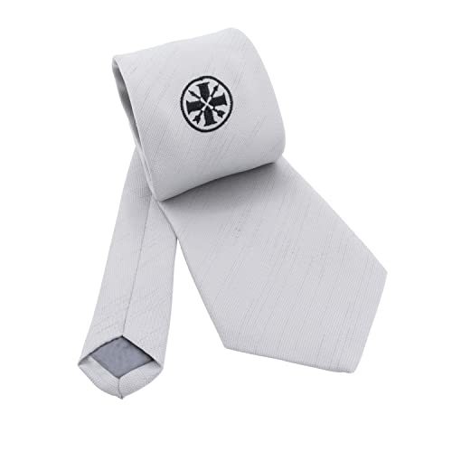 Schützenkrawatte Hellgrau mit gesticktem Motiv Bruderschaft - passend zum Schützenfest - Herren Krawatte Schützenverein, Männer Geschenk für die Uniform, 100% Polyester von Deitert