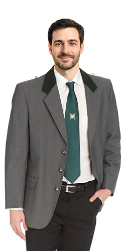 Schützenjacke Hubertus dunkelgrau meliert 34 von Deitert