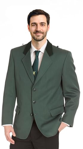 Schützenjacke Hubertus grün meliert 62 von Deitert