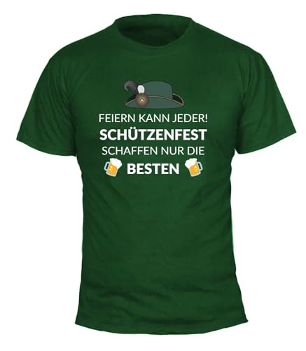 T-Shirt Feiern kann jeder - Herren L Grün von Deitert