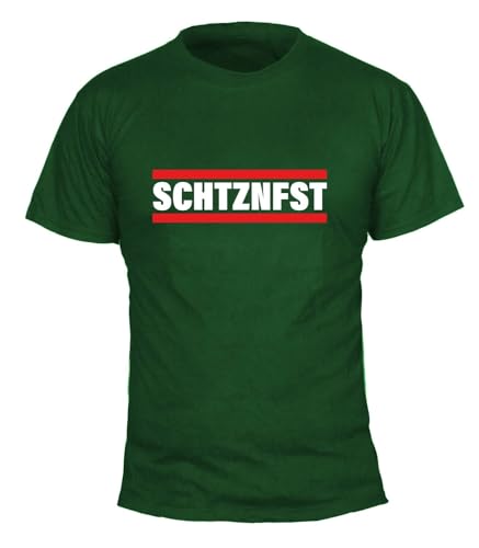 T-Shirt SCHTZNFST - Herren XL Grün von Deitert