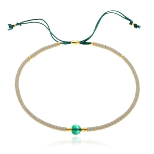 Deja Armband Miyuki Glasperlen - Grün von Deja Jewels