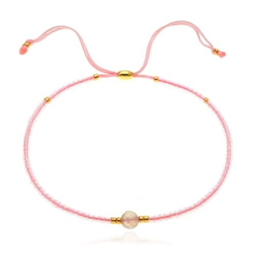 Deja Armband Miyuki Glasperlen - Pink von Deja Jewels