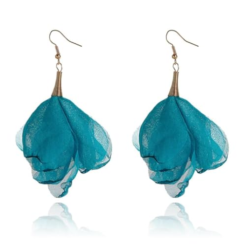 Große Quaste Ohrringe LGT JWLS - Türkis von Deja Jewels