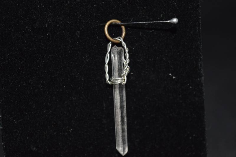 Kristall Und Silber Anhänger/Schmuck Charm 32 cm Lang Vintage von DejaVuDeco