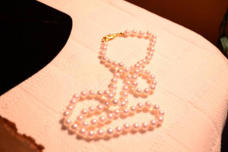 Perlenkette/12" Lang Umklammert Verschluss Made in Japan Perlen Halskette Schmuck Weiß von DejaVuDeco