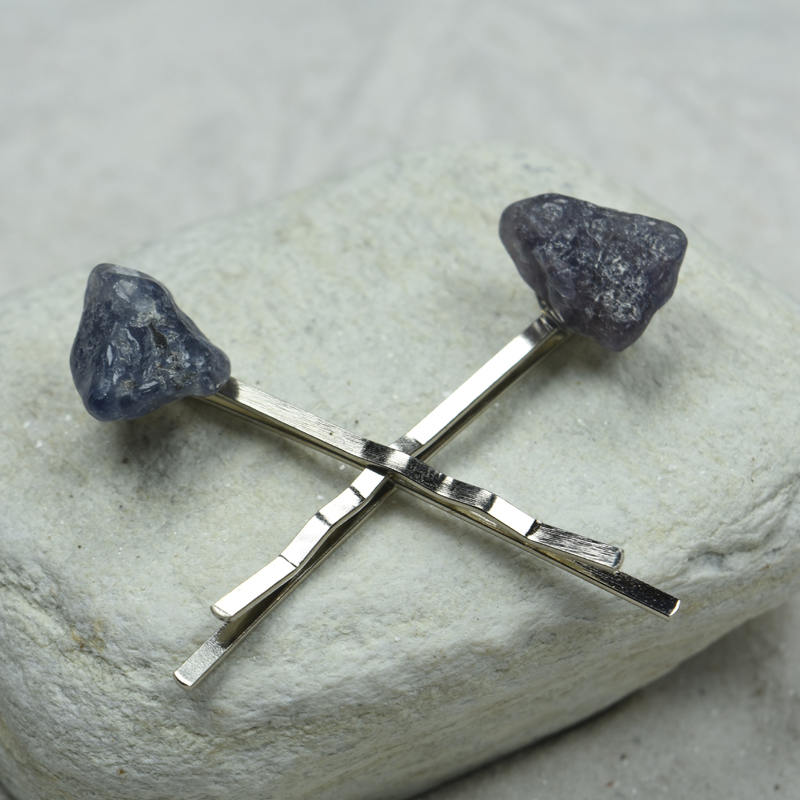 Iolith Stein Haarnadeln | Menge Von 2 von DejaVuDesignz2