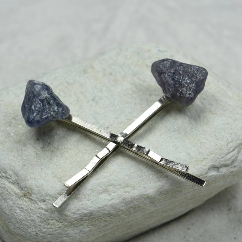 Iolith Stein Haarnadeln | Menge Von 2 von DejaVuDesignz2