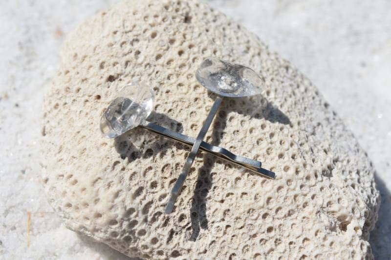 Kristall Quarz Stein Haarnadeln | 2Er Set von DejaVuDesignz2