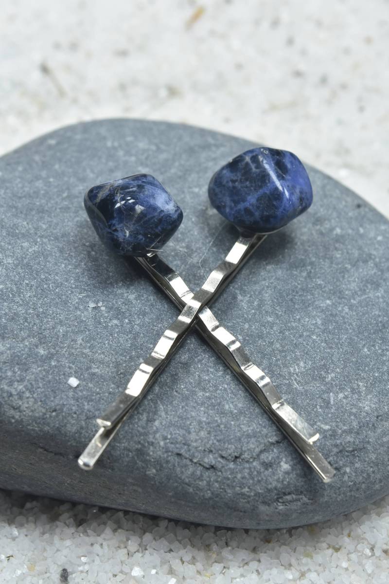 Sodalith Stein Haarnadeln | Menge Von 2 von DejaVuDesignz2