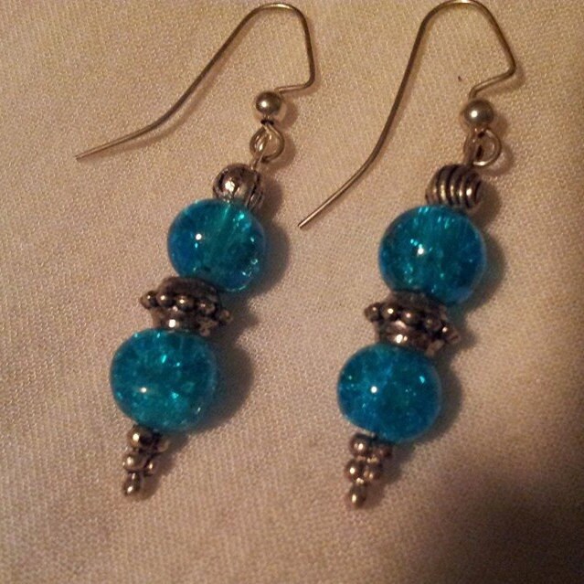 Blaue Wirbel Ohrringe von Dejodesigns