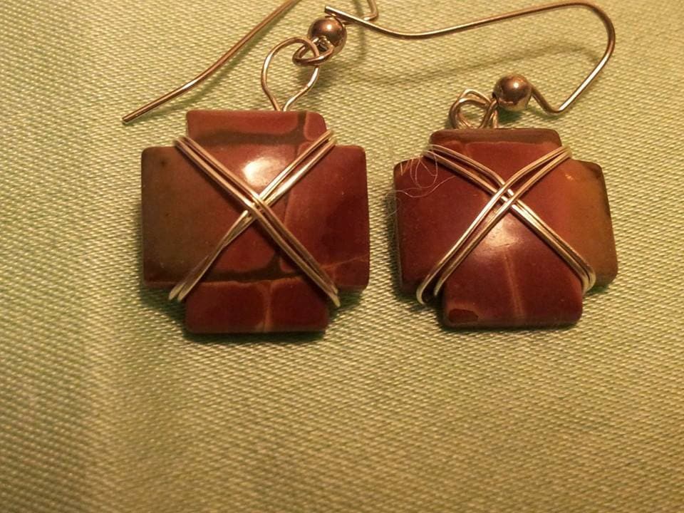 Jaspis Ohrringe von Dejodesigns