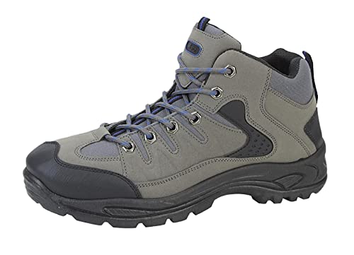 DEK ONTARIO Herren Schnürschuh Trail Trek Mid Ankle Boots Schwarz, grau, 45 EU von Dek