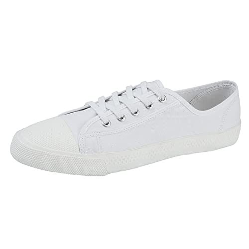 Dek Herren 5 Eye Soft Canvas Plimsol Schuhgröße 7 von Dek