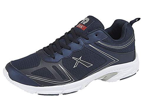 Dek Herren Turnschuhe Schnürschuhe Leicht Memory Foam Laufen Jogger Fitness Schuhe Größe - Blau, 7 UK von Dek