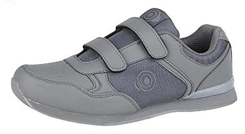 Dek Jack Bowlingschuhe, mit Schnürsenkel, Sportschuhe, in Weiß/Grau, für Herren, Grau - Grey PU/Textile - Größe: 46.5 EU von Dek