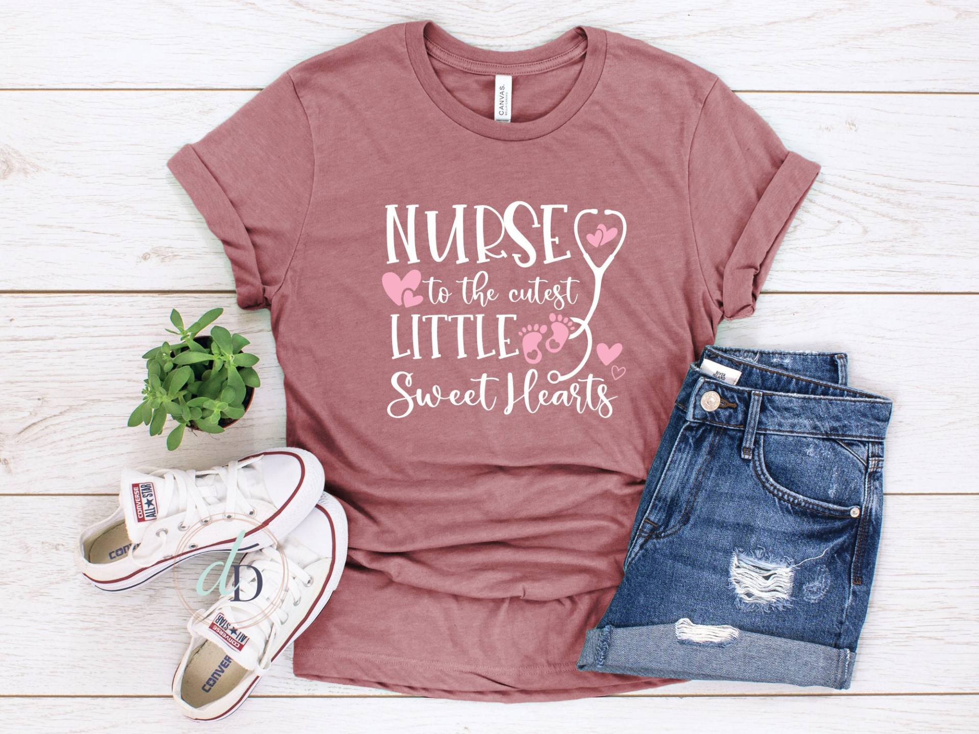 Krankenschwester Bis Zum Niedlichsten, Kleine Liebste, Nicu Shirt, Valentinstag Stillshirt, Arbeitseinheit, Student, Kinderkrankenschwester Shirt von DekalDekor