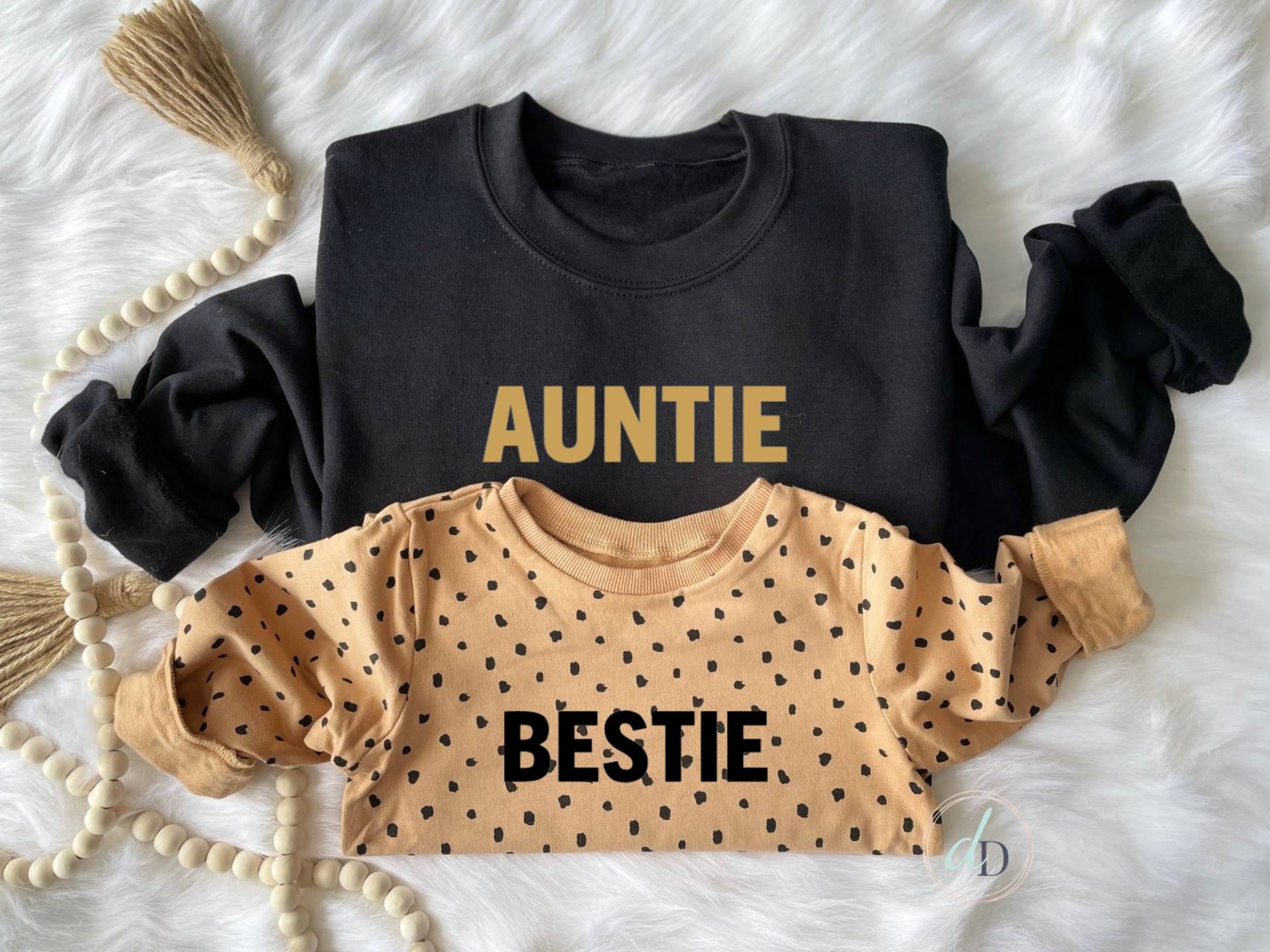 Tante Sweatshirt, Bestie Pullover, Mama Und Baby Papa Mini Crewneck, Geschenk Für Mama, Muttertag von DekalDekor