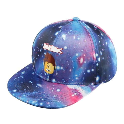 Robl Baseball Kappe für Kinder, UV Schutz Sommerhut Verstellbare Baseballmütze Sonnenmütze, Kinder Cartoon Baseball Cap Flache Krempe Sonnenhut für Jungen und Mädchen von Dekewe