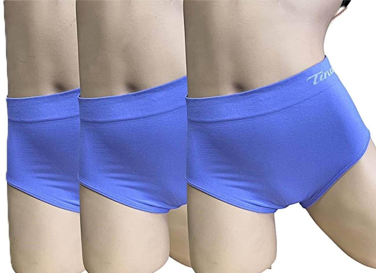 Dekker Taillenslip Damenslip "Tina" Seamless ohne Nähte super elastisch (Packung, 3er Pack) mit Logoschriftzug am Wäschebund von Dekker