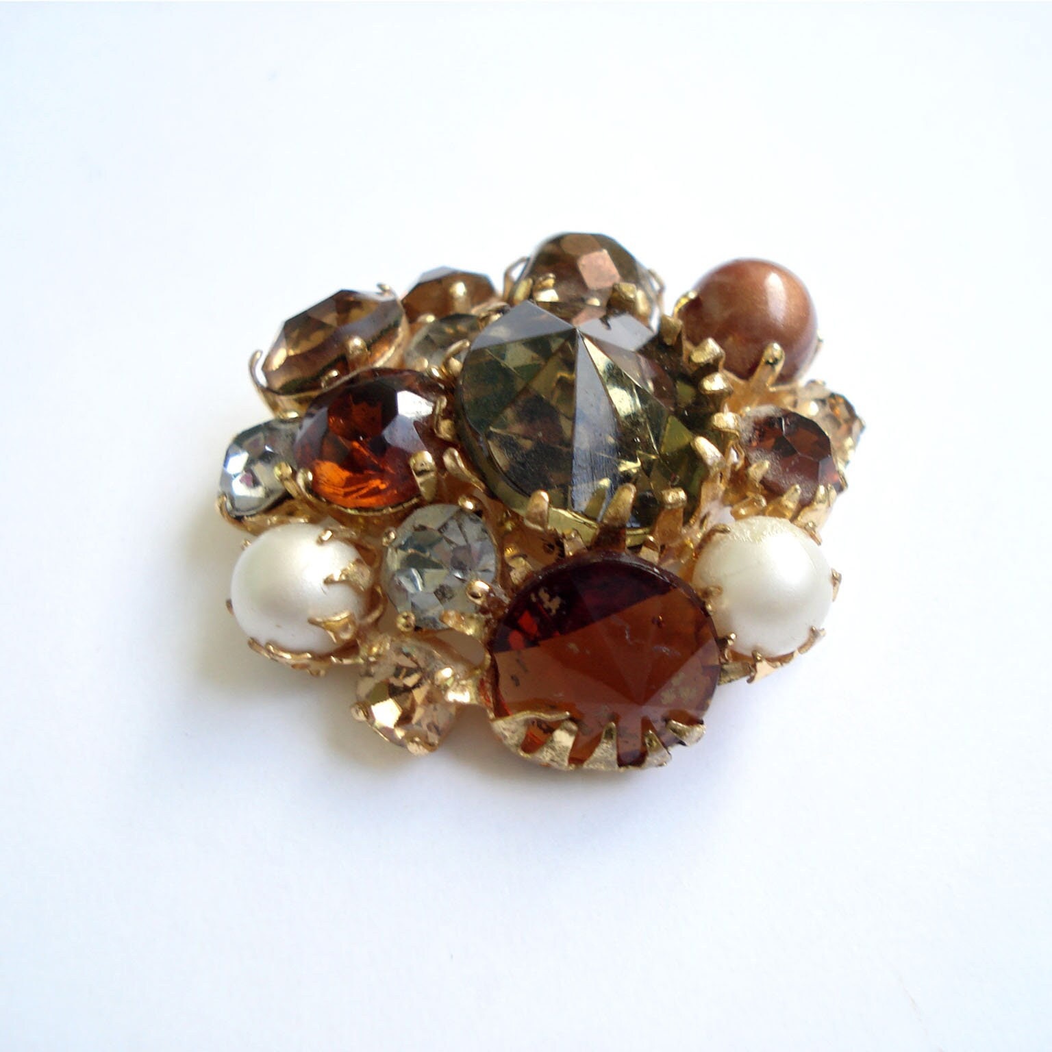 strass Multicolor Vintage Brosche strass Multicolor Vintage Brosche von DekoLet