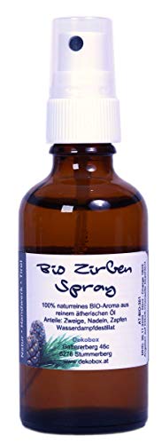 BIO Zirben-Spray 100% naturrein - 50ml - Kissen und Raum-Spray von Dekobox