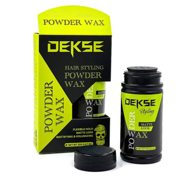 Dekse Haarpuder Dekse Powder Wax 20g, Volumen Puder für Textur & Fixierung von Dekse