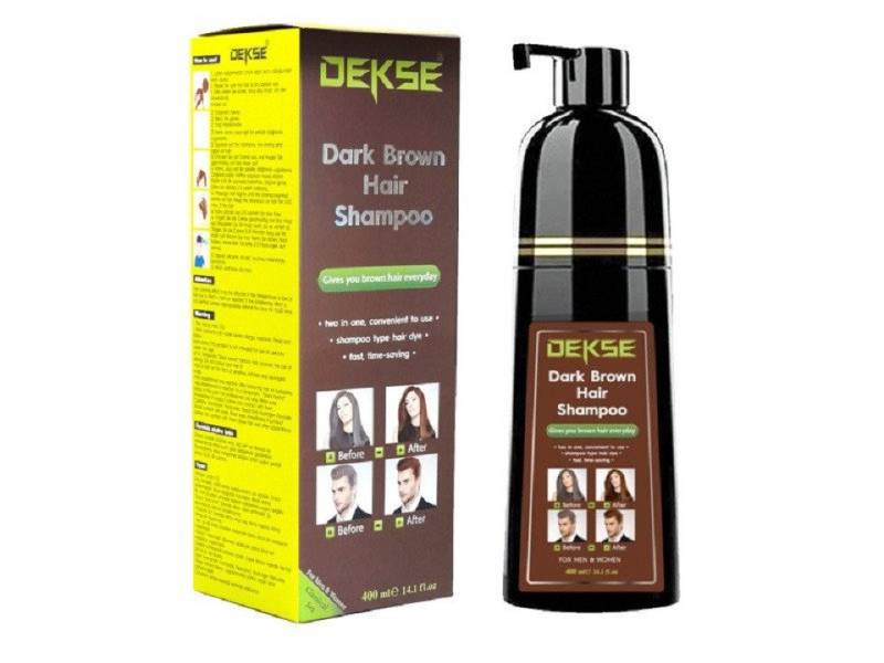 Dekse Haarshampoo Dekse Dark Brown Hair Shampoo 400ml von Dekse