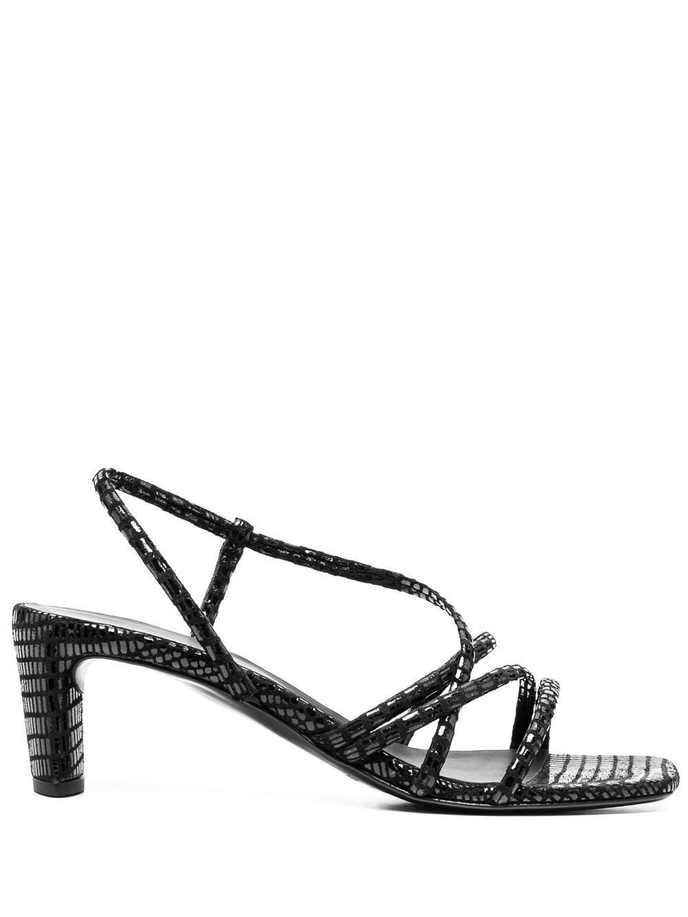 Del Carlo Riemchensandalen 60mm - Schwarz von Del Carlo