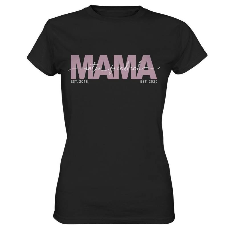 Mama Shirt Personalisiert Mutter Geschenk Geburtstag T-Shirt Muttertagsgeschenk von DelMaDE