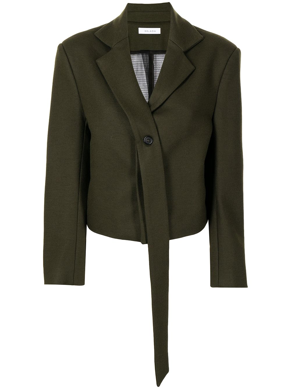 Delada Asymmetrischer Blazer - Grün von Delada