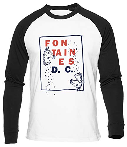Fontaines Baseball T-Shirt Herren Damen Unisex Weiß Bio Baumwolle Men's Women's White Fontaines Baseball T-Shirt Herren Damen Unisex Weiß Bio Baumwolle Men's Women's White von Delavi