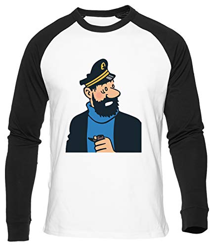 Kapitän Baseball T-Shirt Herren Damen Unisex Weiß Bio Baumwolle Men's Women's White Kapitän Baseball T-Shirt Herren Damen Unisex Weiß Bio Baumwolle Men's Women's White von Delavi