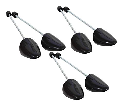 DELFA SLR 3er Set Damen schlanke Form Gr. 35-38 - Schuhspanner mit Spiralfeder – Schuhformer Schuhglätter aus Kunststoff von DELFA