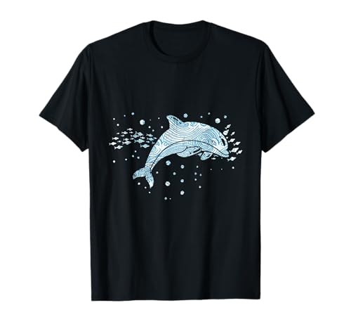 Delfin Damen Fisch Delfinarium Meer Kinder Delphin Tümmler T-Shirt von Delfin Mädchen Fisch Ozean Dolphin Wal Hai Flipper