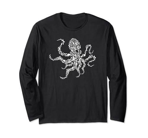 Witziger Oktopus mit Taucher Comic für Herren Damen Kinder Langarmshirt Witziger Oktopus mit Taucher Comic für Herren Damen Kinder Langarmshirt von Delfin Wal, Wale Geschenke, lustige Sprüche