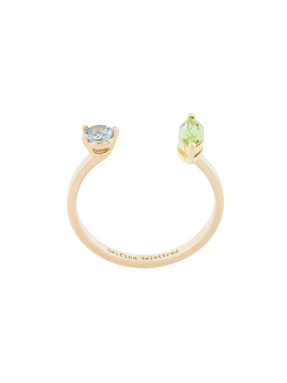 Delfina Delettrez 18kt 'Dots' Goldring - Metallic von Delfina Delettrez