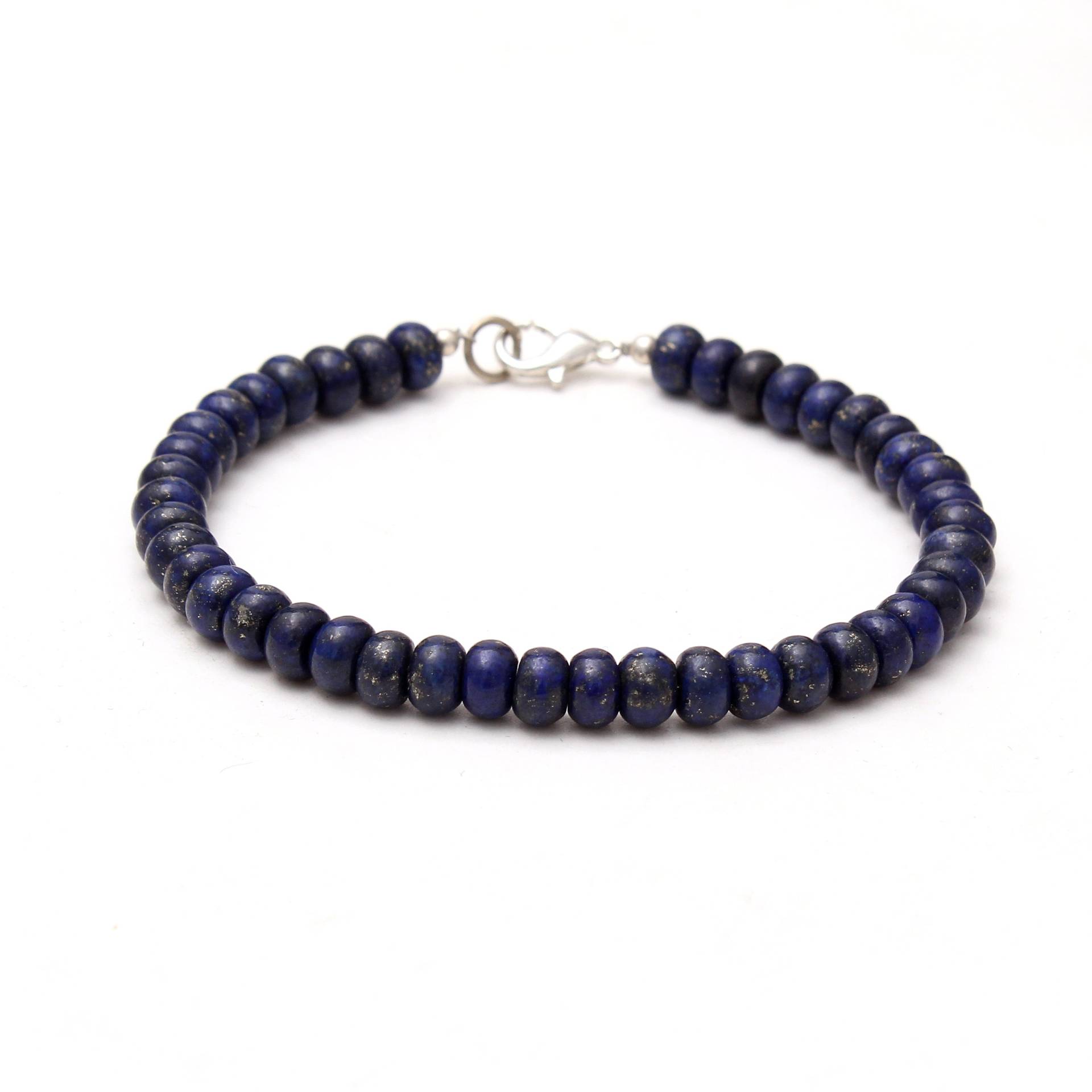 Blaues Lapis Lazuli Perlen Armband, 6-6, 5mm Glatte Roundel Aaa++ Armband Schmuck, Geschenk Für Mama Frauen von DelightGemsCreations