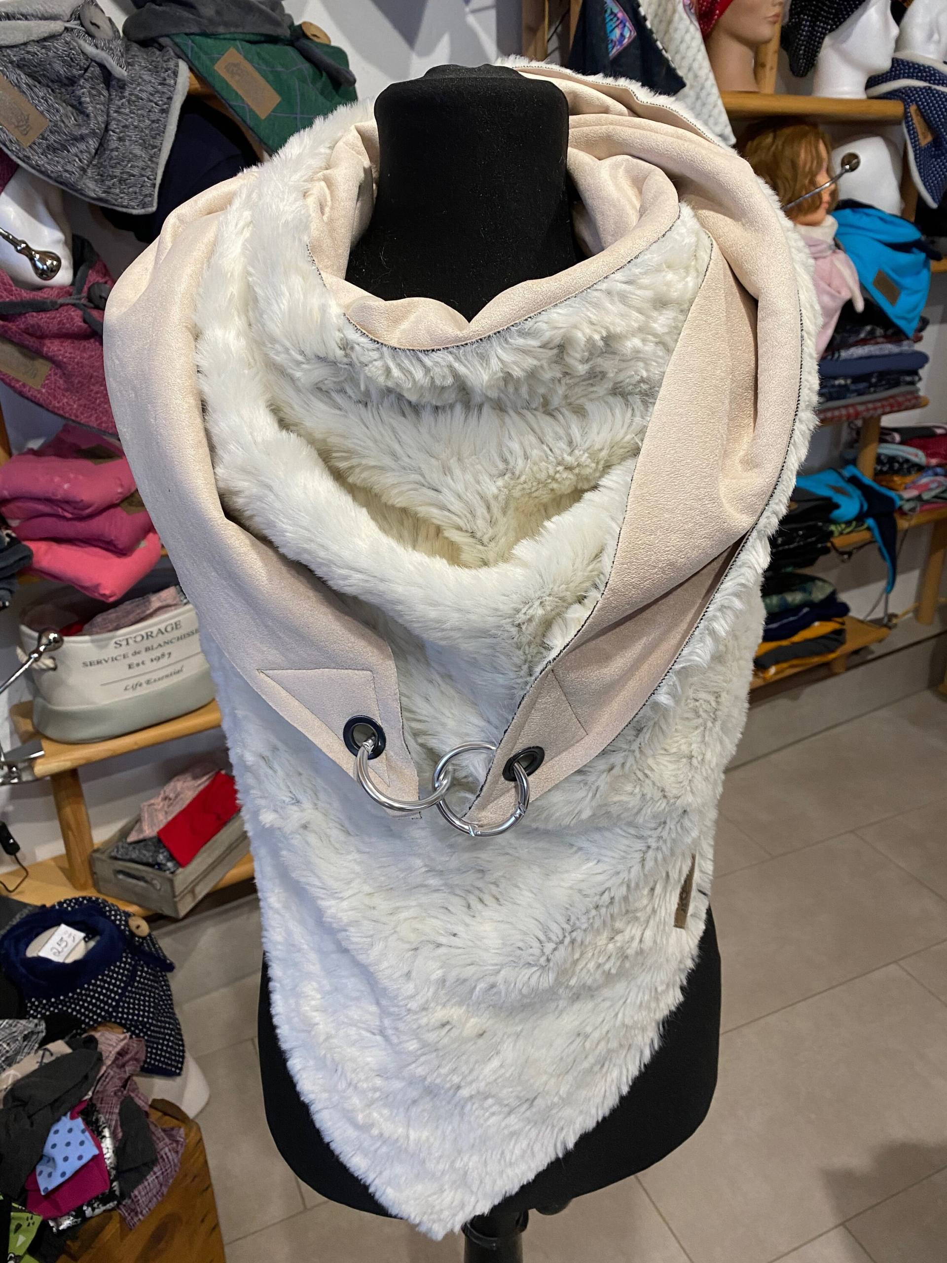 xxl Tuch Wickelschal Großer Schal Mit Karabiner Von Delimade Dreieckstuch Damen Geschenk Muttertag von Delimade