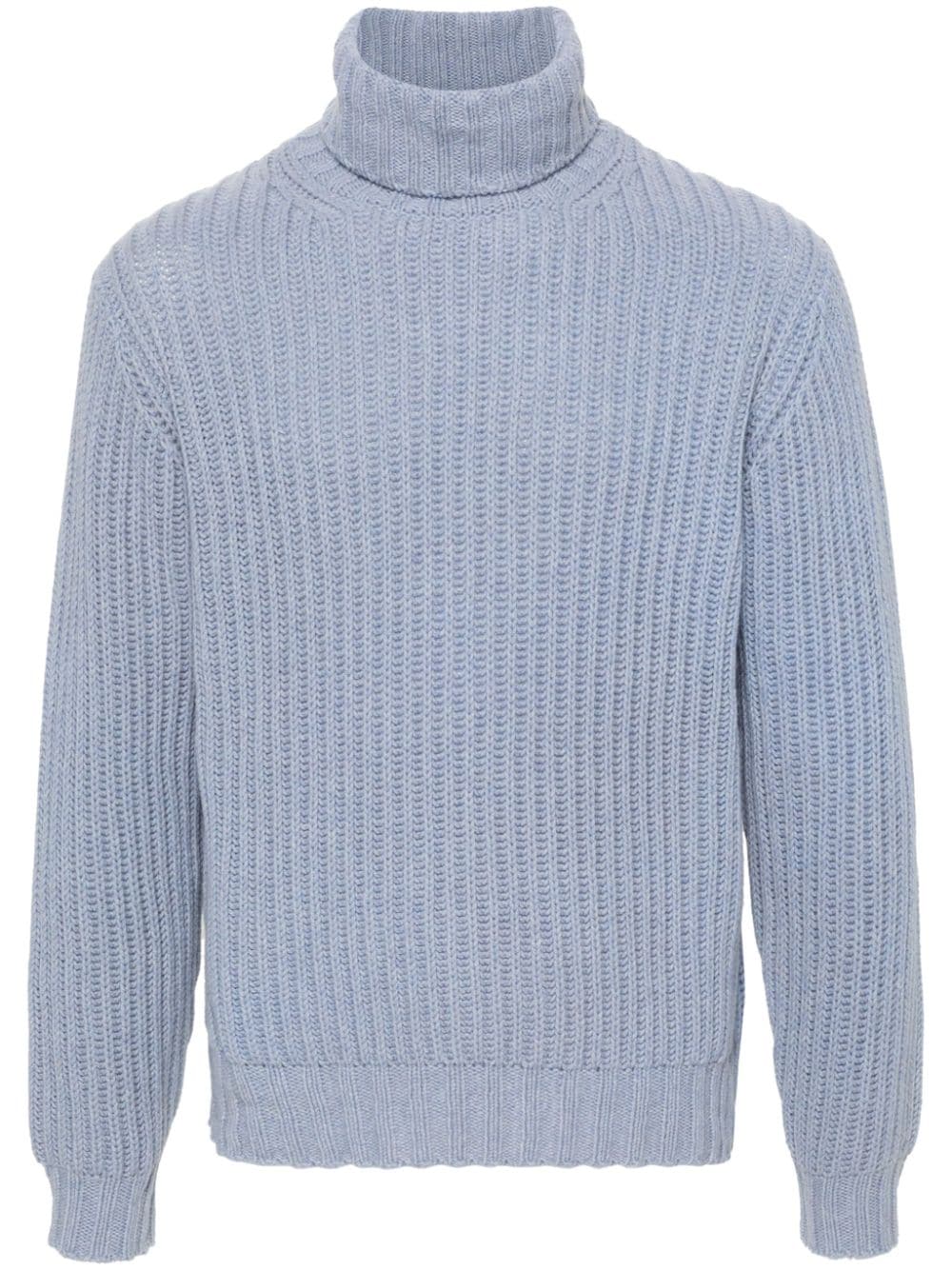 Dell'oglio Kaschmirpullover mit Rollkragen - Blau von Dell'oglio